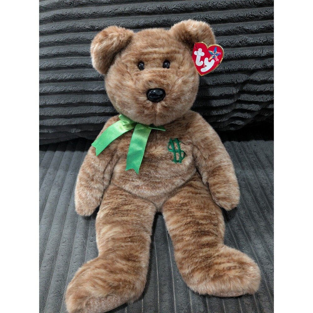 Ty Beanie Buddies Billionaire Teddy Bear 2002 Plush Toy (14 Inch)